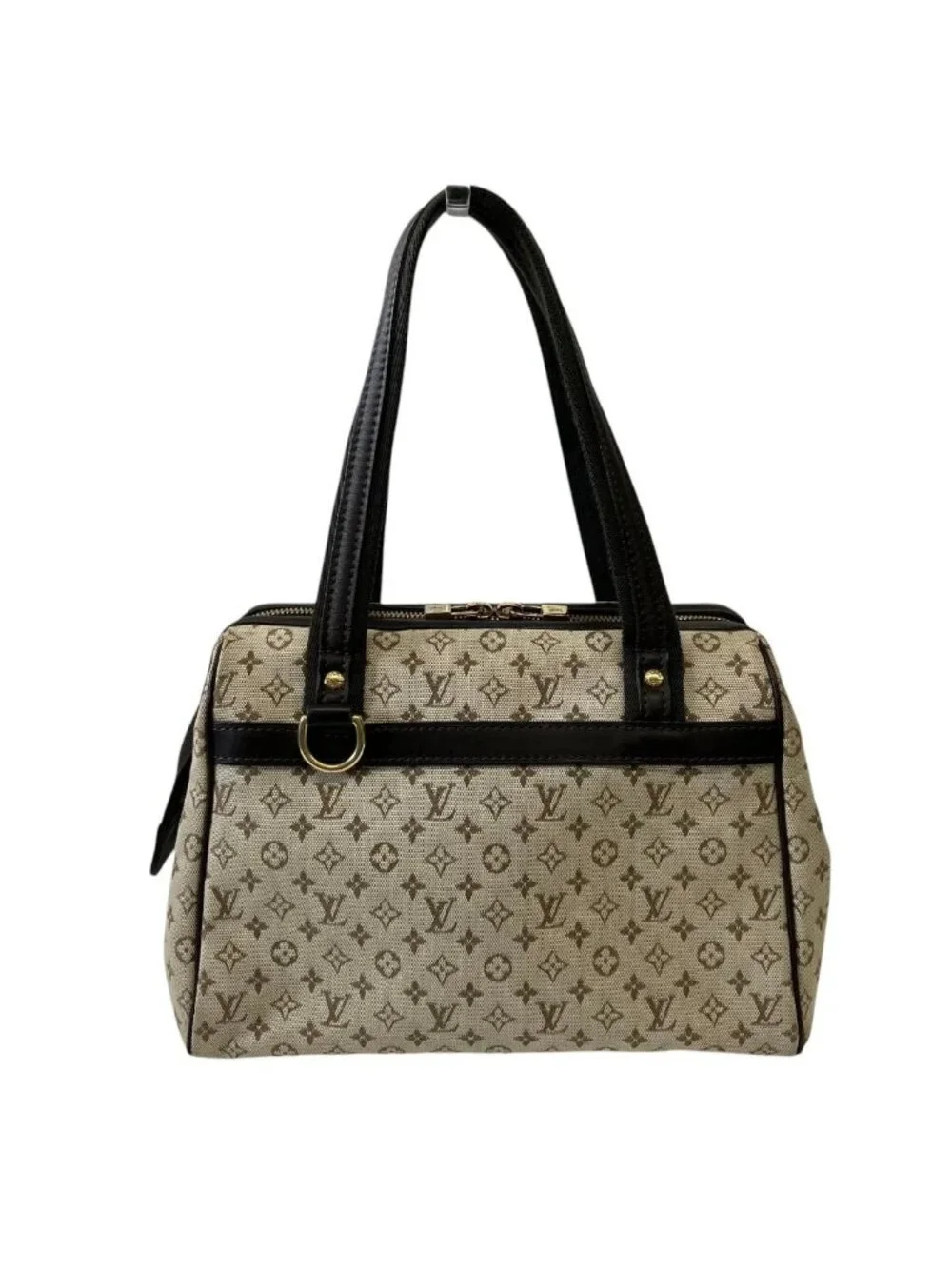 Louis Vuitton Josephine PM Monogram Mini Boston Bag Canvas Leather